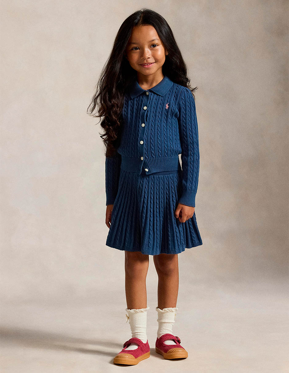 Conjunto casual de algodón para niña 3 piezas 4