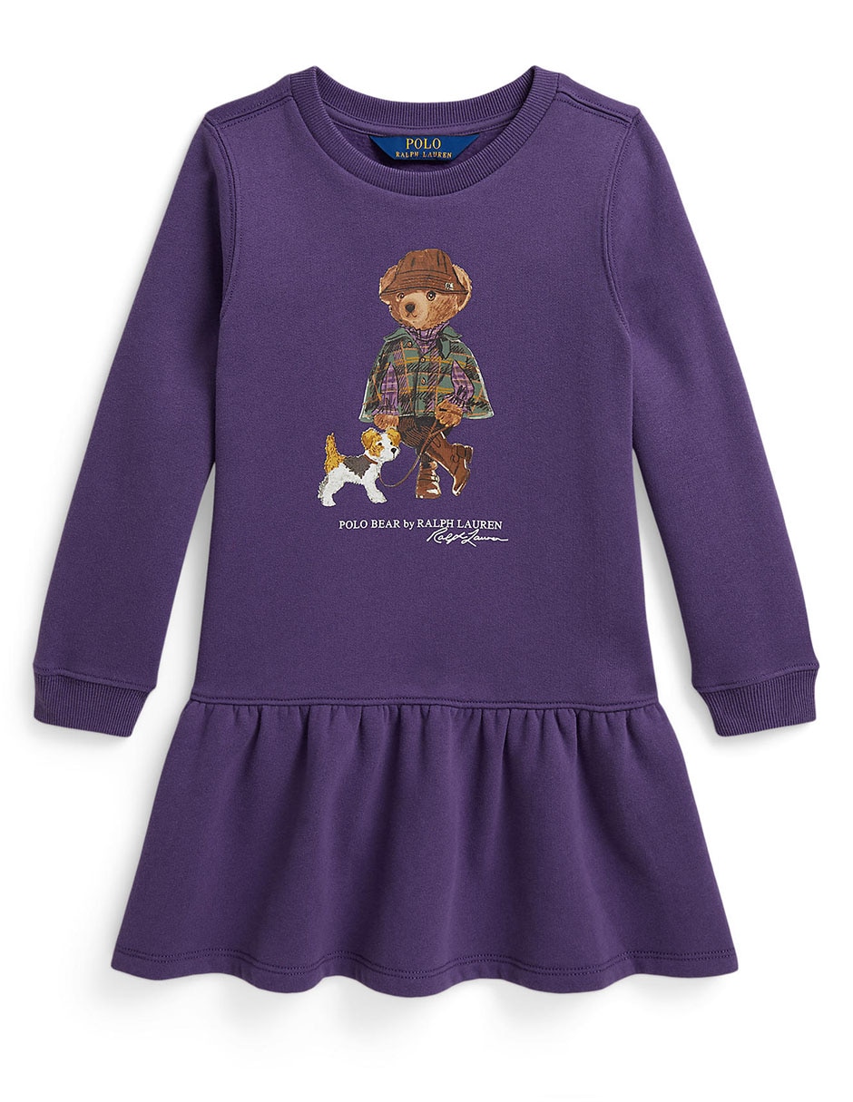 Vestido manga con puño para niña Vestido manga con puño para niña