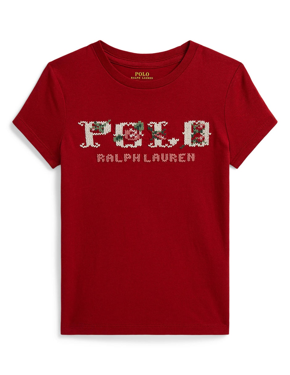 Playera manga corta para niña
