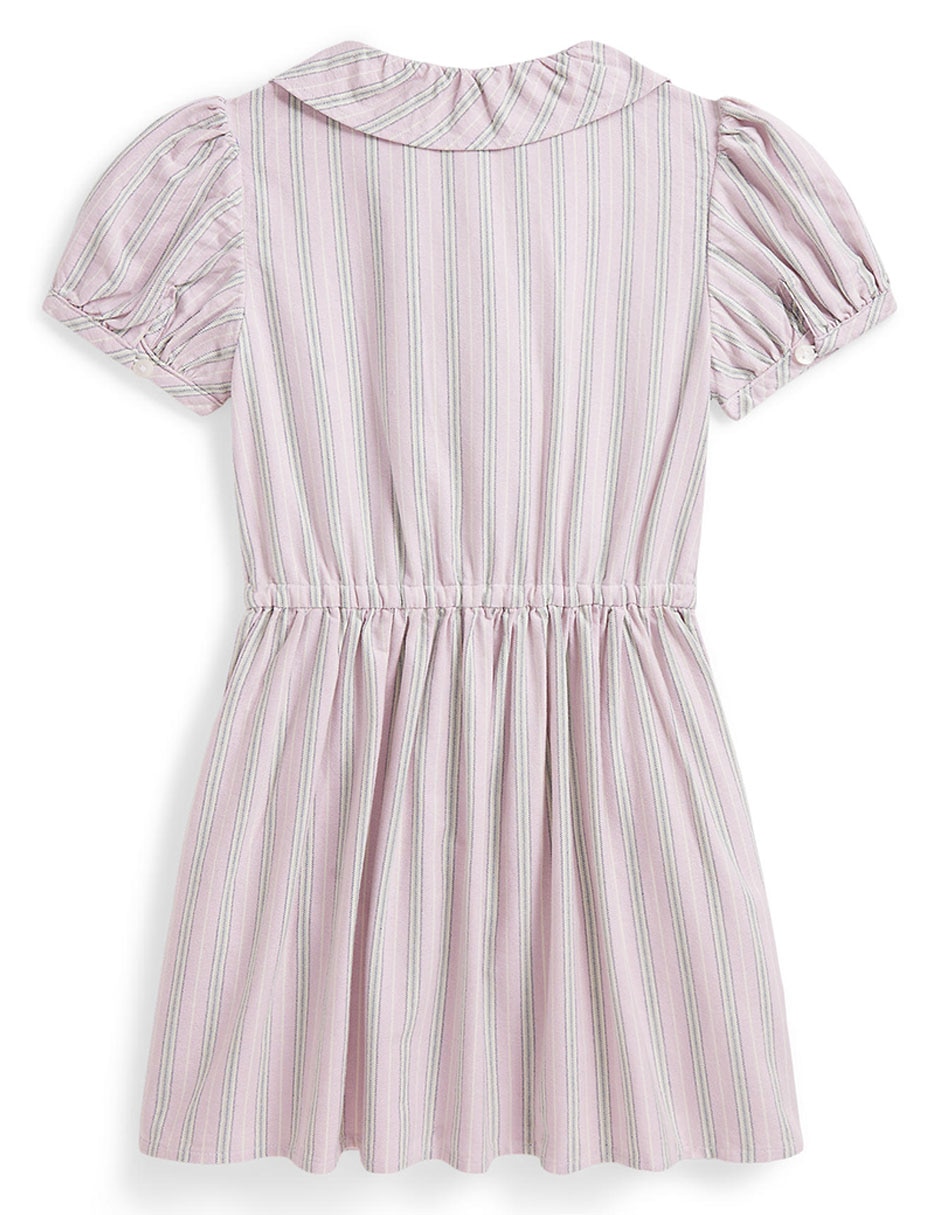 Vestido manga corta para niña
