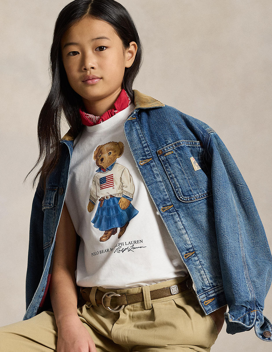 Playera polo manga corta para niña 3