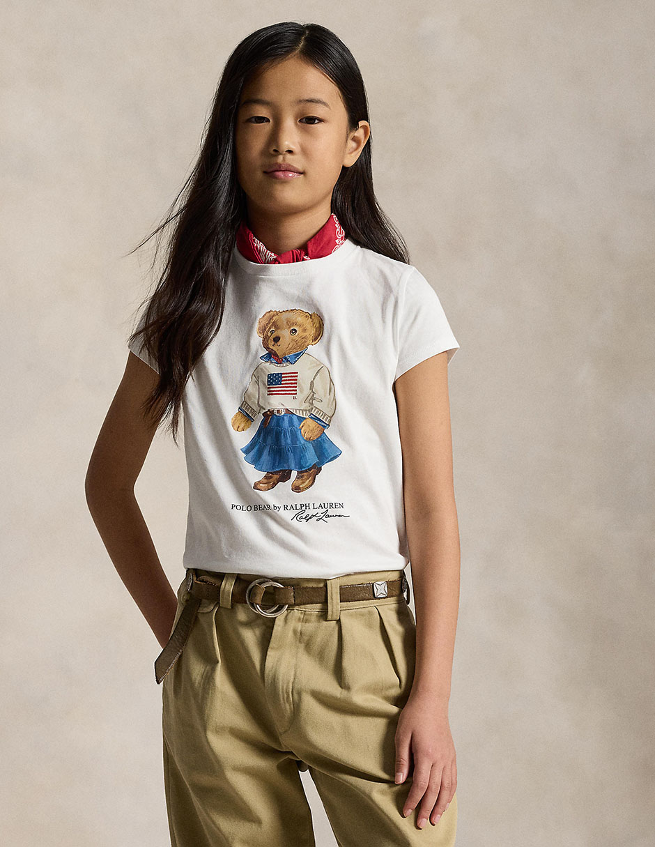 Playera polo manga corta para niña 7
