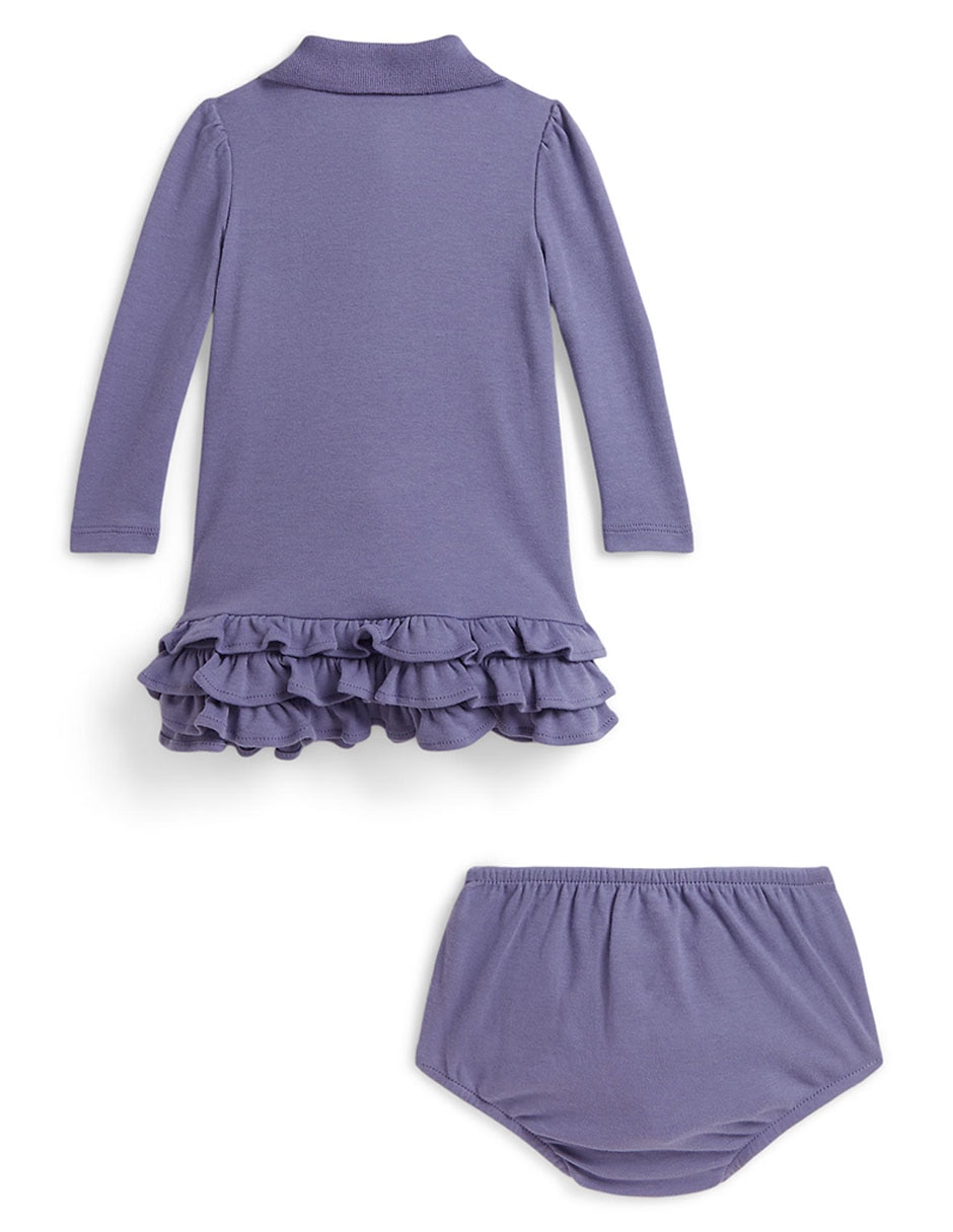 Vestido con calzón para bebé niña