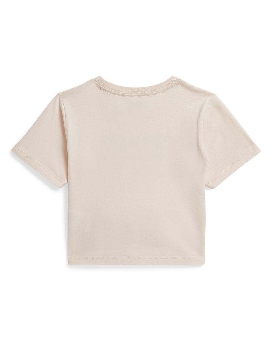 Playera polo manga corta para bebé niña 3