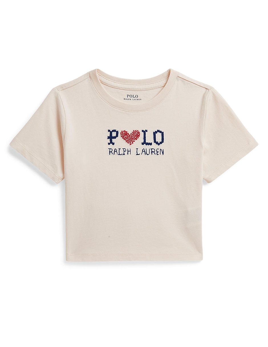 Playera polo manga corta para bebé niña Playera polo manga corta para bebé niña