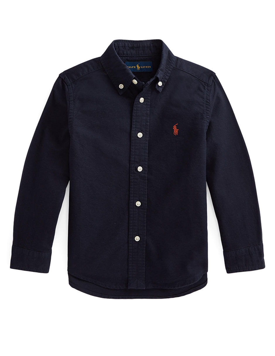 Camisa casual de algodón manga larga para bebé niño Camisa casual de algodón manga larga para bebé niño