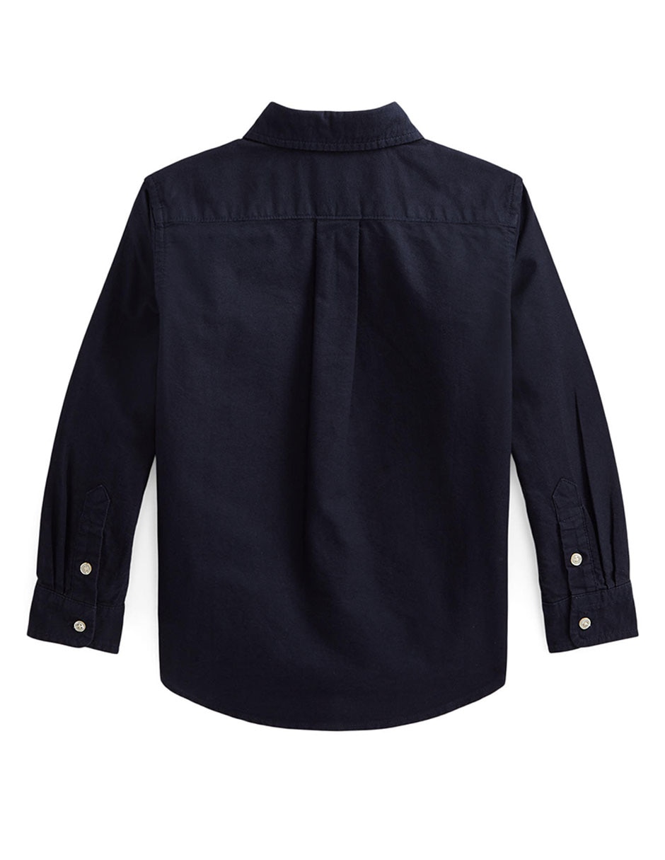 Camisa casual de algodón manga larga para bebé niño 2