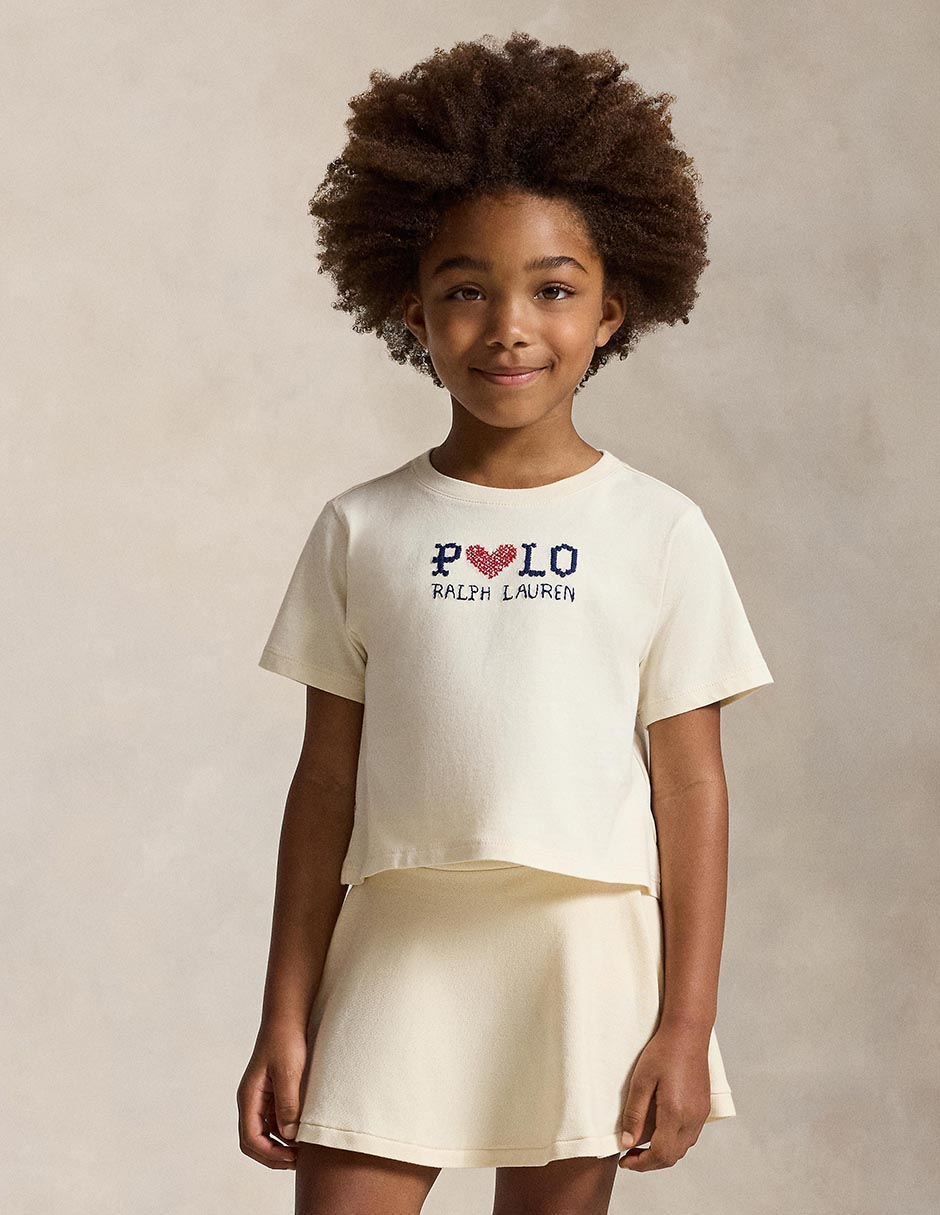 Playera manga corta para niña Playera manga corta para niña