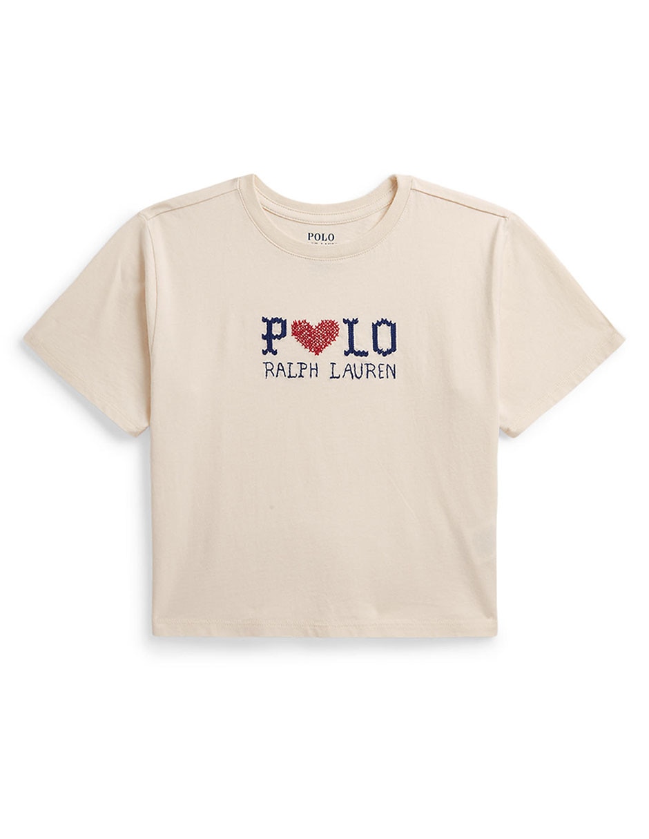 Playera manga corta para niña