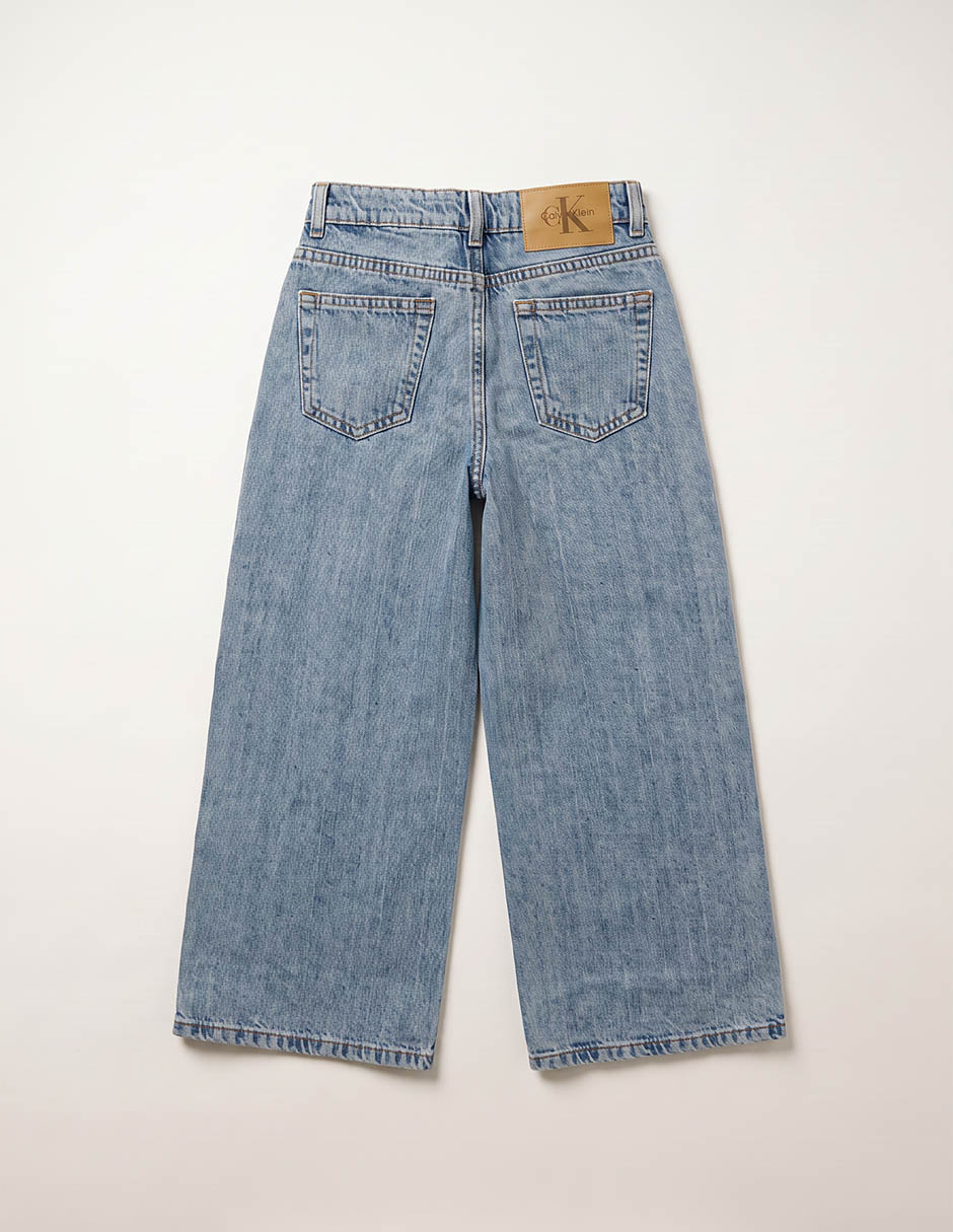 Jeans wide leg para niña 2