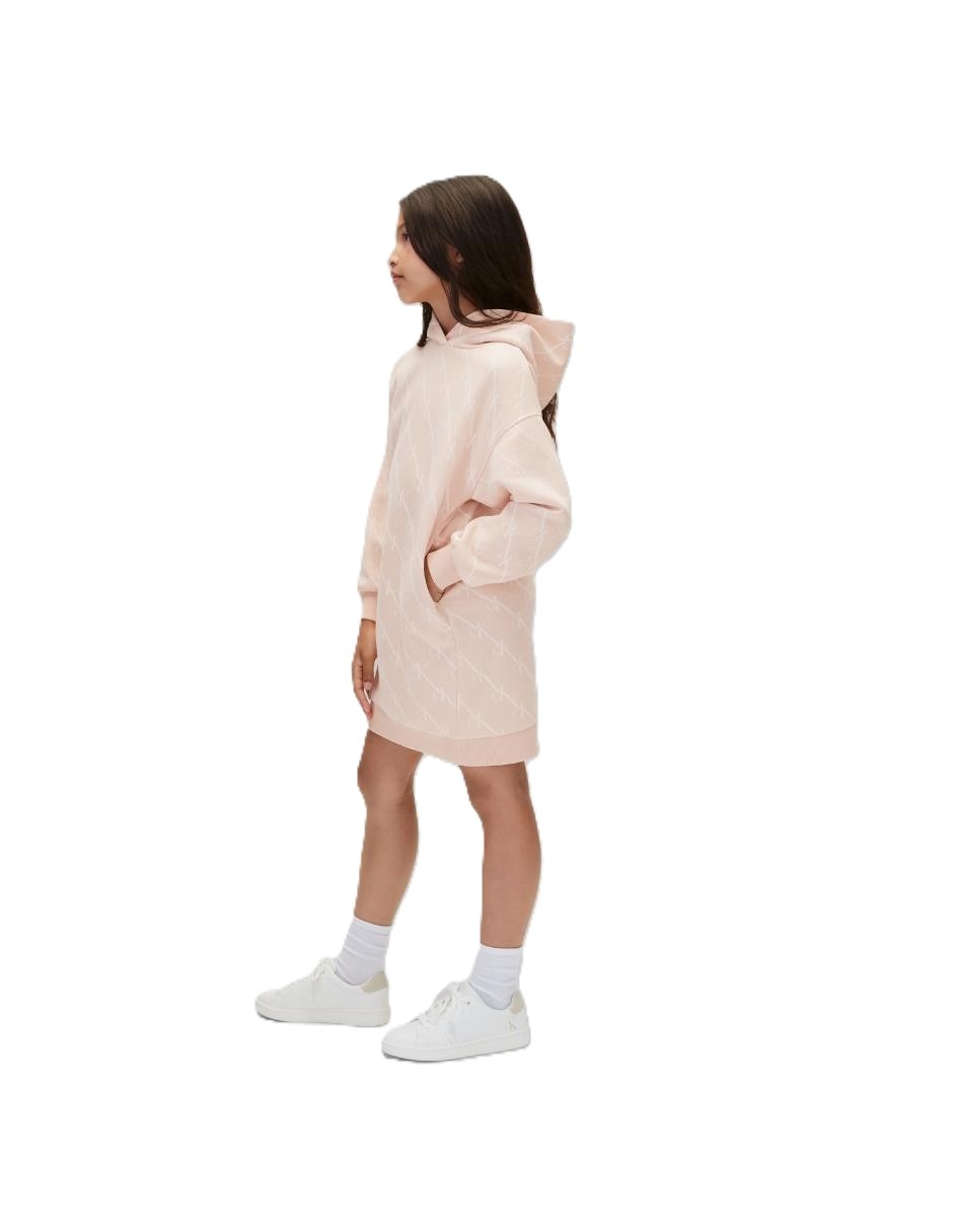 Vestido manga larga para niña
