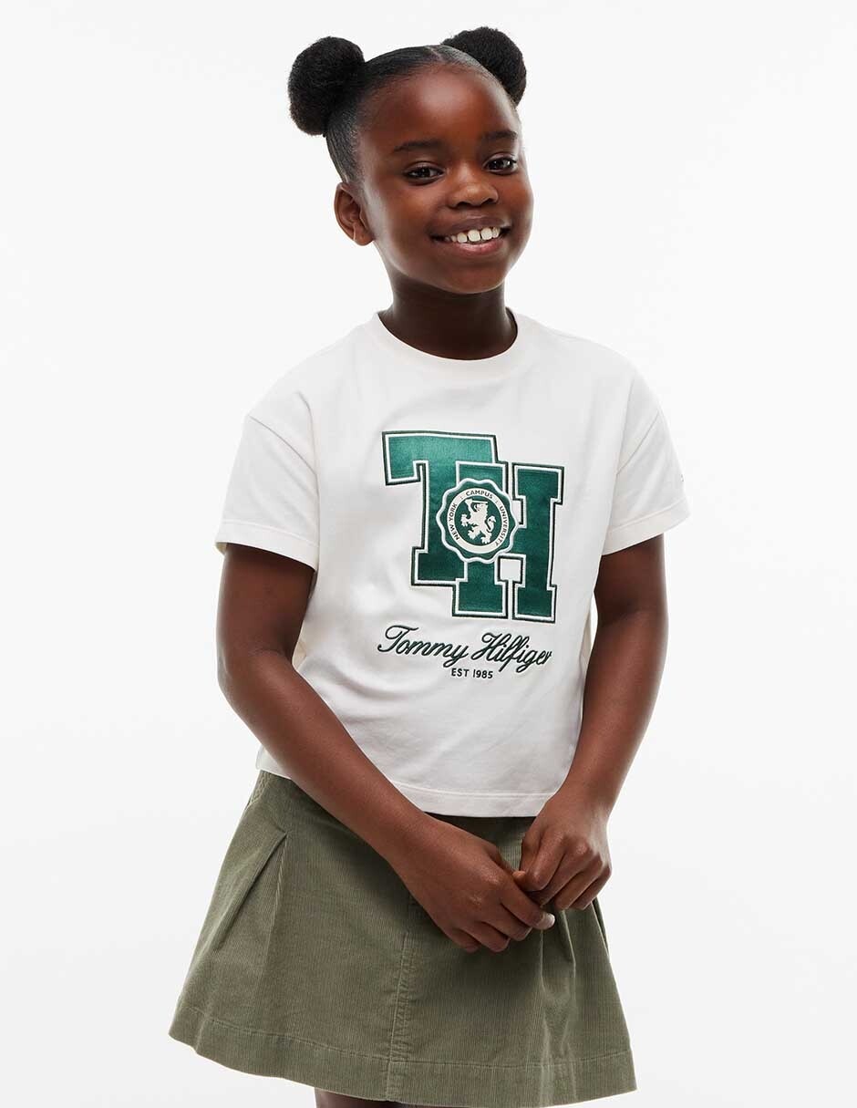 Playera manga corta para niña