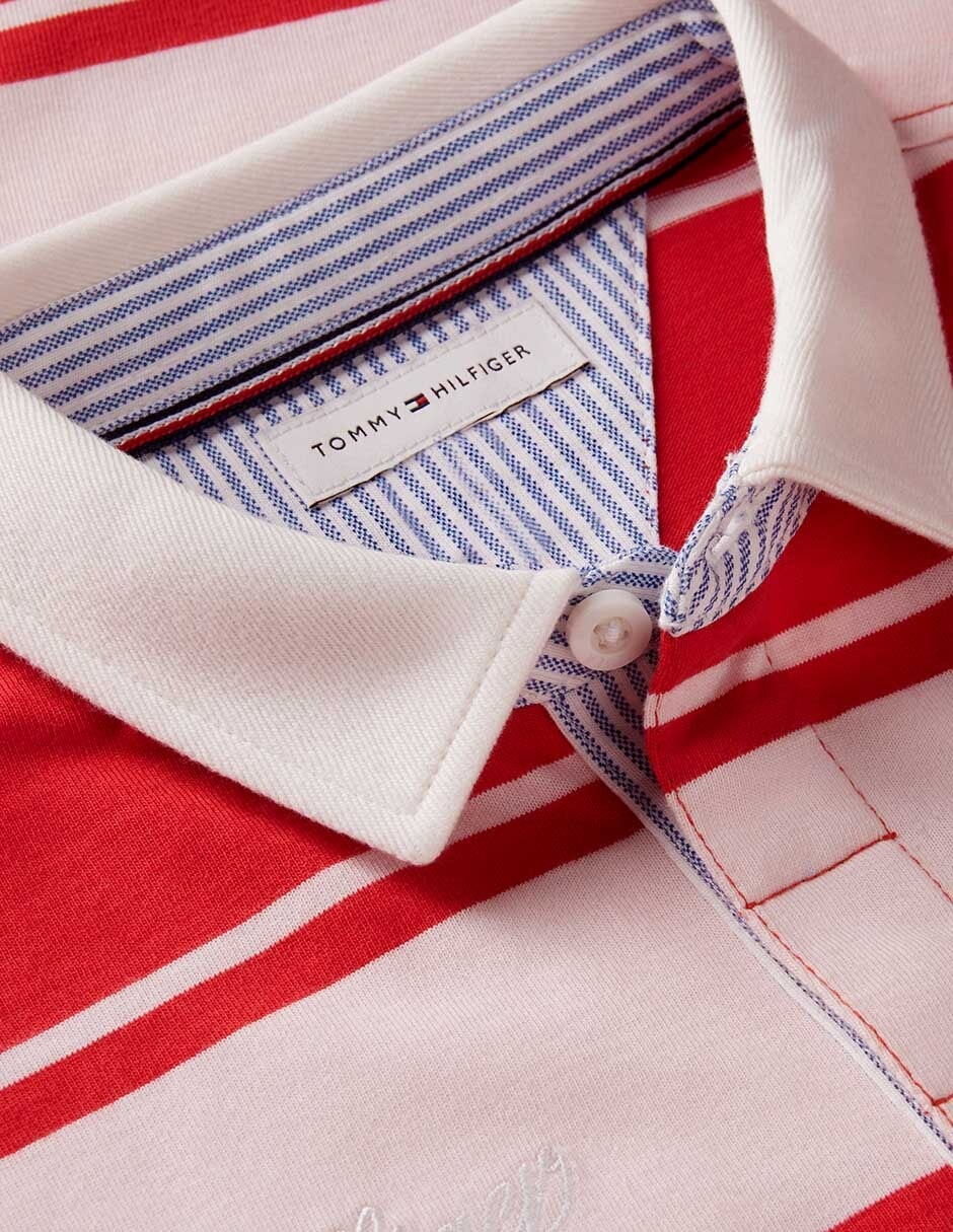 Playera tipo polo de algodón para niña 5