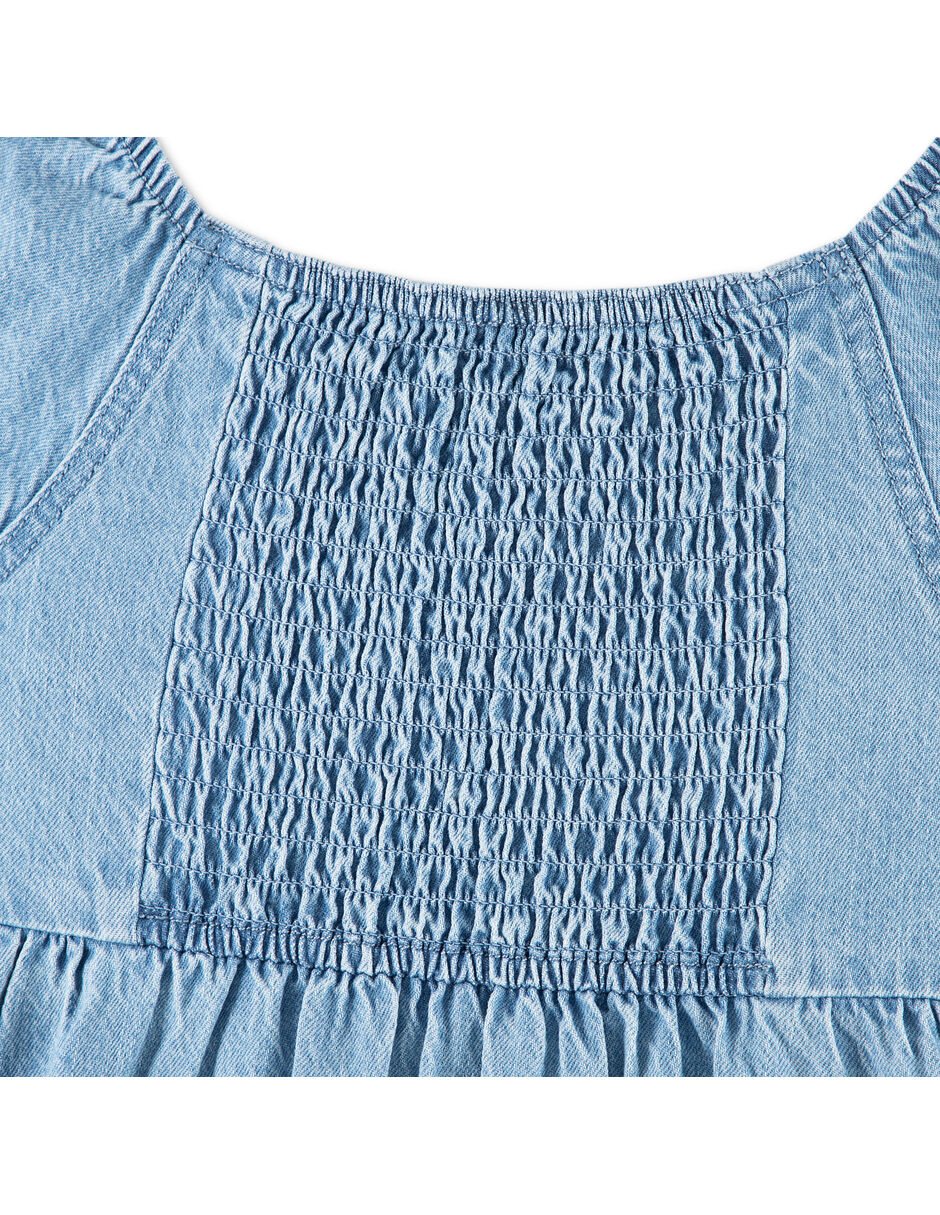 Vestido manga corta para niña 3
