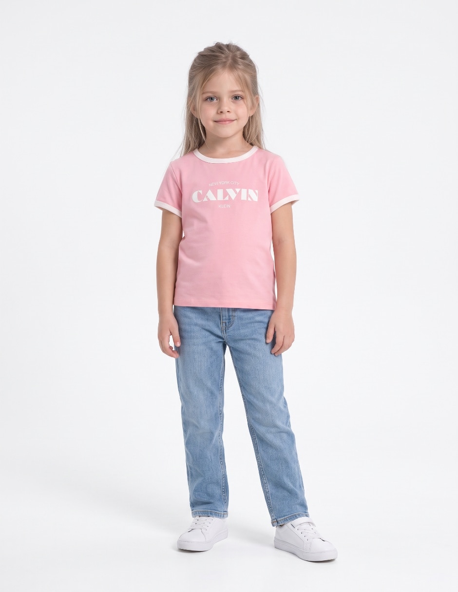 Playera manga corta para niña Playera manga corta para niña