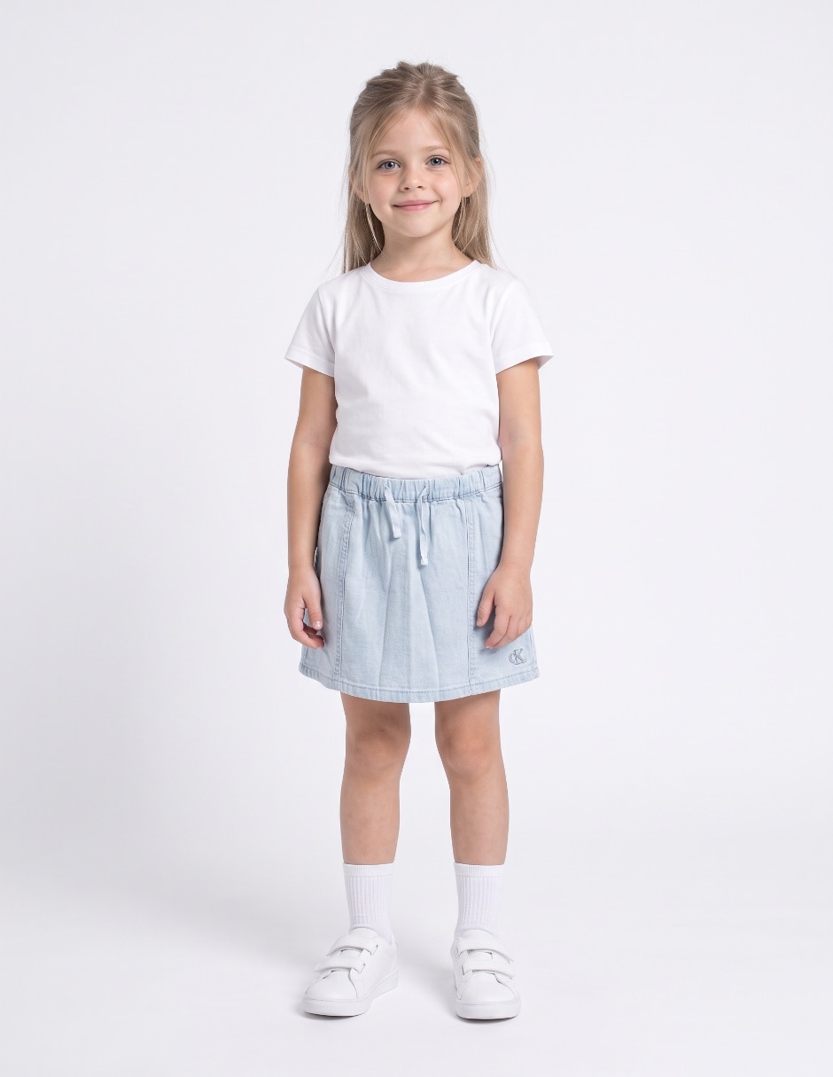Falda short niña de Algodón para niña Falda short niña de Algodón para niña