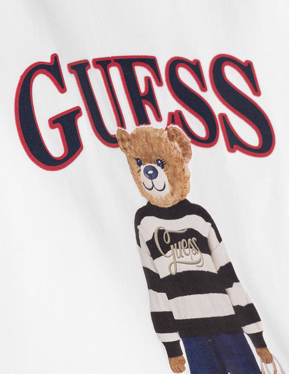 Playera oso manga corta para niña 2