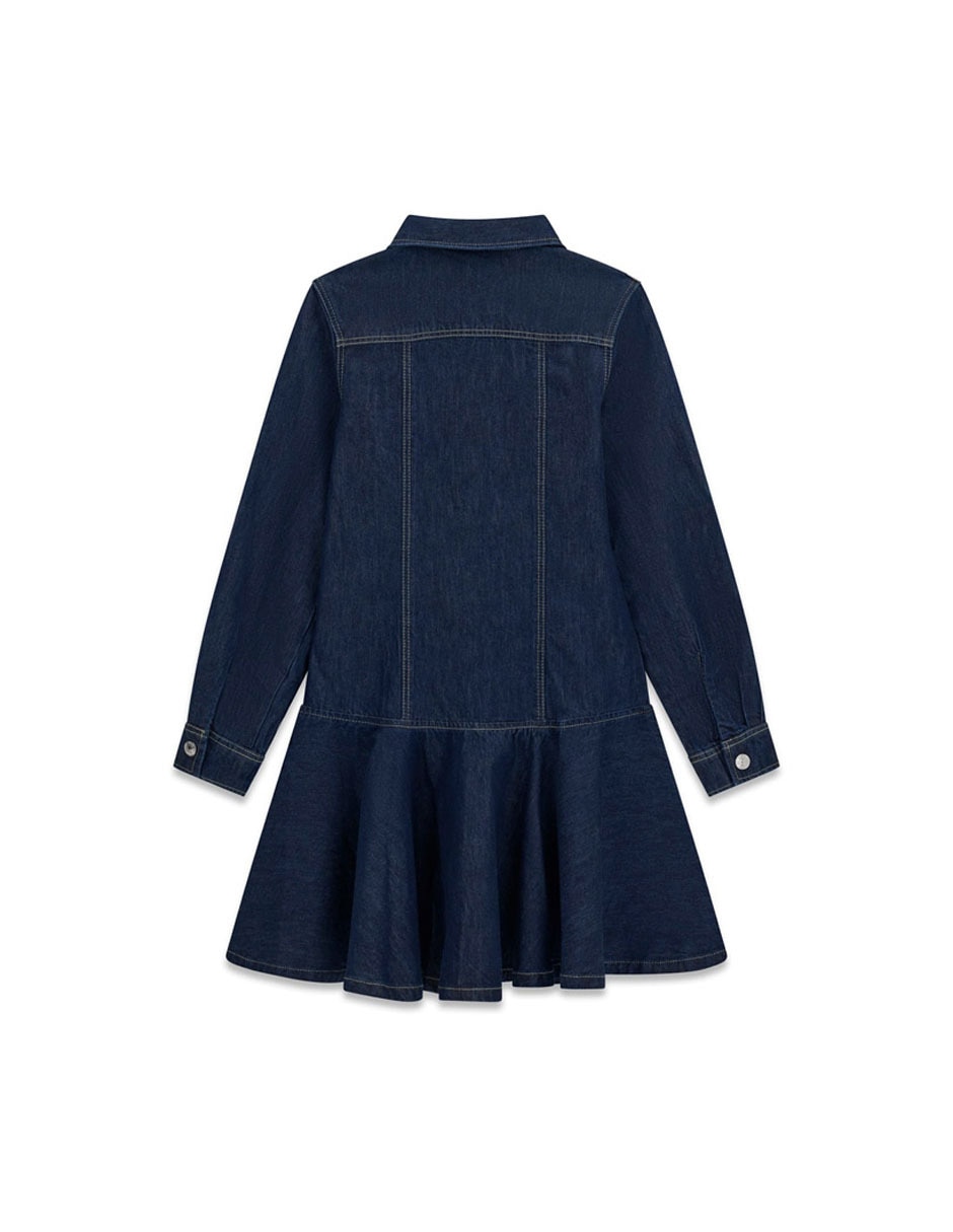 Vestido manga larga para niña 2
