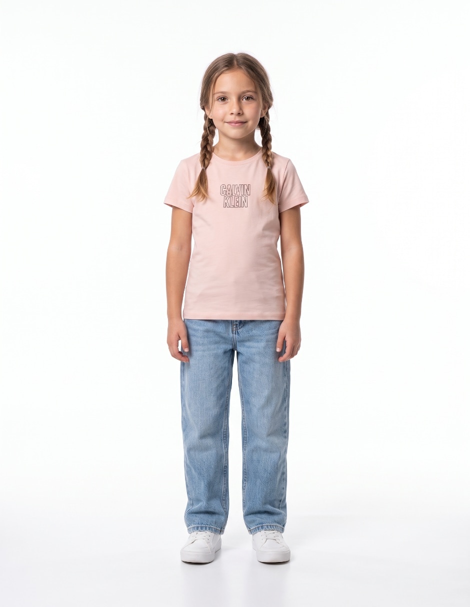 Playera manga corta para niña Playera manga corta para niña