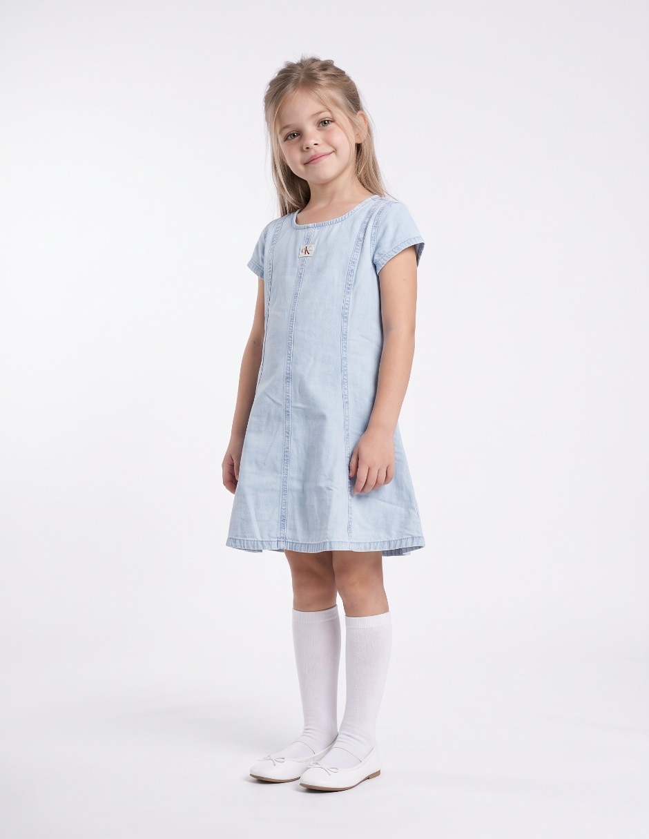 Vestido manga regular para niña Vestido manga regular para niña