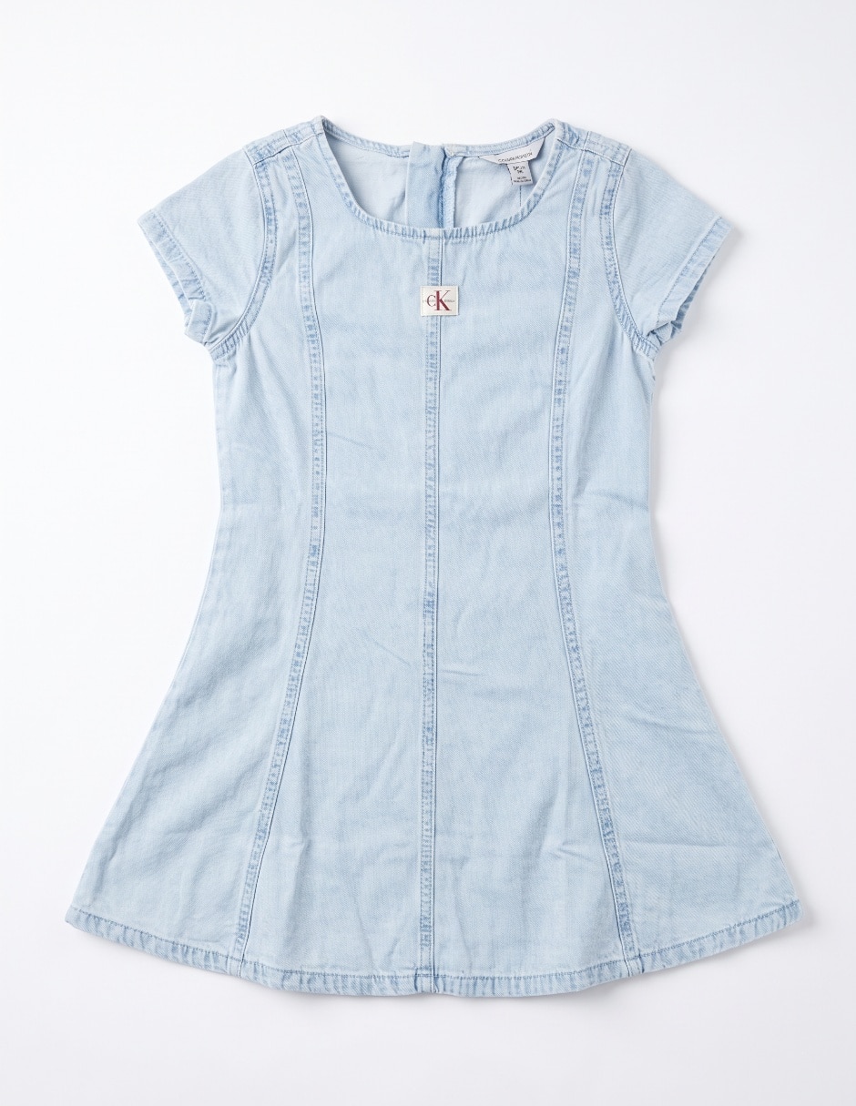 Vestido manga regular para niña 3