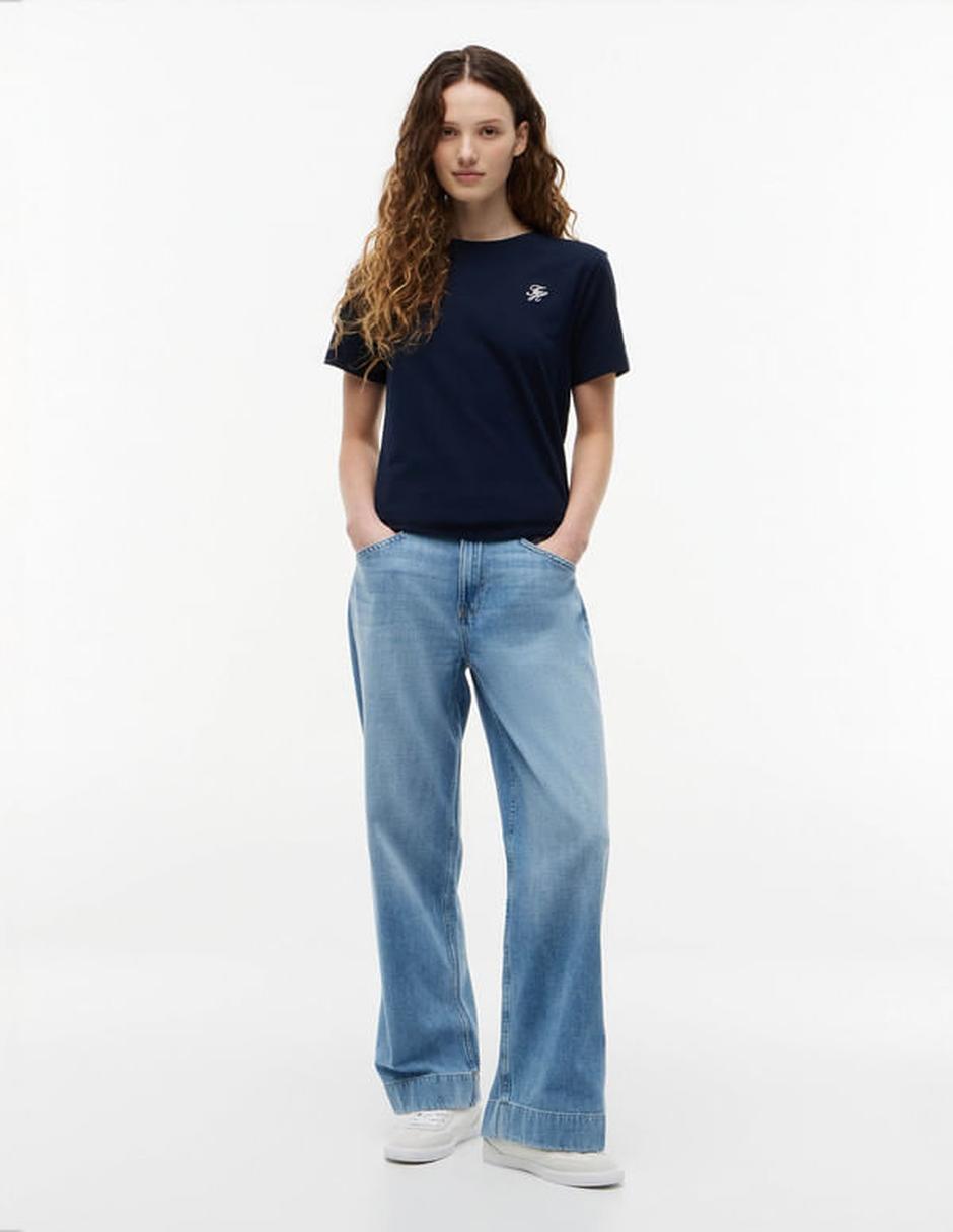 Playera manga corta cuello redondo para mujer 5