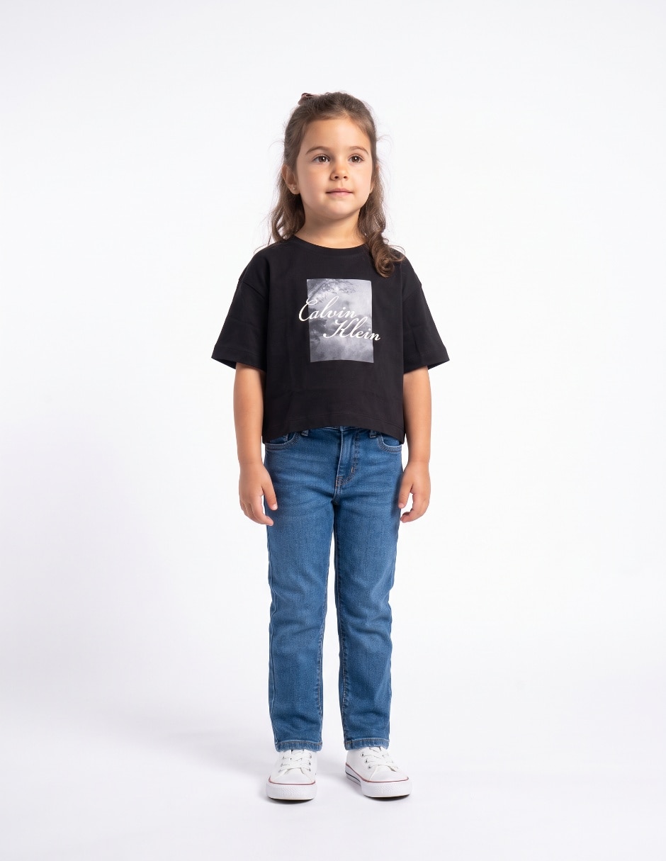Playera manga corta para niña Playera manga corta para niña