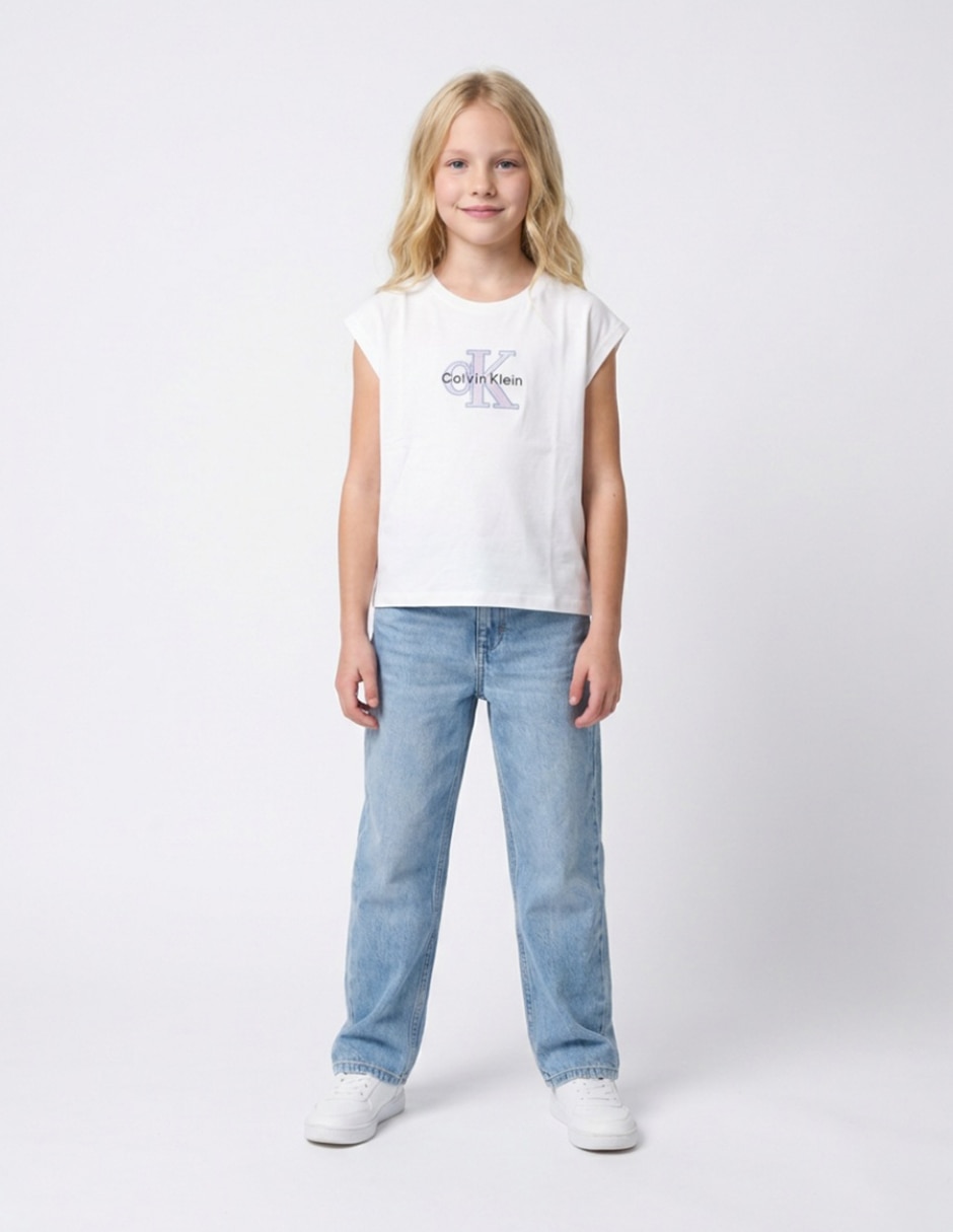 Playera manga corta para niña Playera manga corta para niña