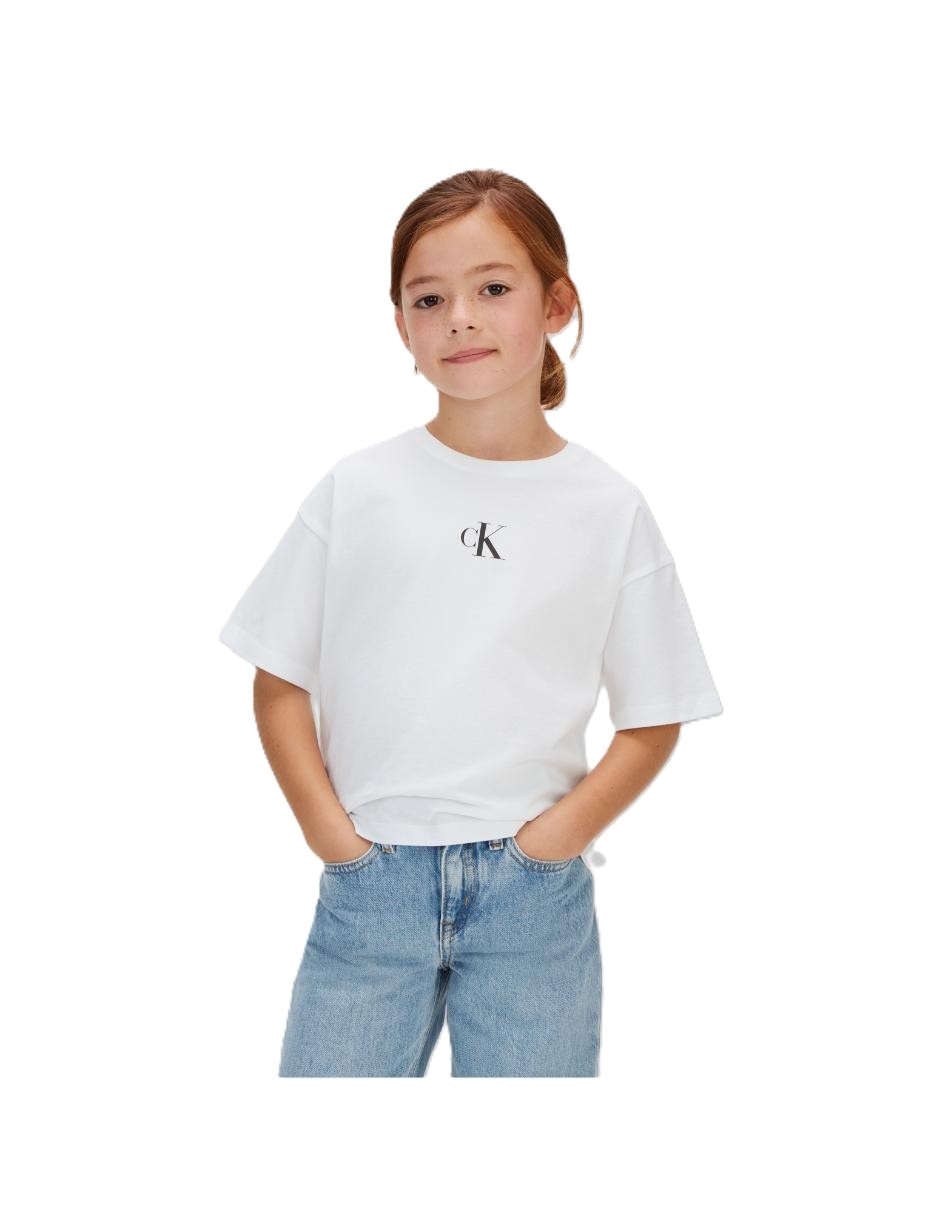 Playera manga corta para niña