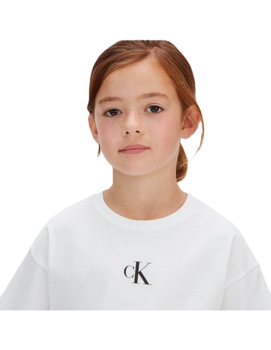 Playera manga corta para niña